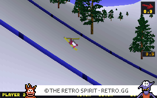 Game screenshot of Deluxe Ski Jump