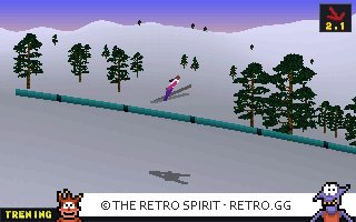 Game screenshot of Deluxe Ski Jump