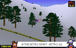 Game screenshot of Deluxe Ski Jump