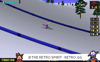 Game screenshot of Deluxe Ski Jump