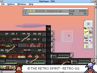 Game screenshot of SimTower: The Vertical Empire