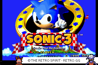 Game screenshot of Sonic the Hedgehog 3