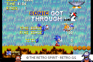 Game screenshot of Sonic the Hedgehog 3