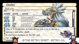 Game screenshot of Valkyrie Profile