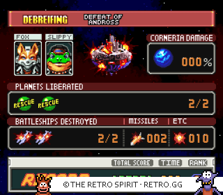 Game screenshot of Star Fox 2