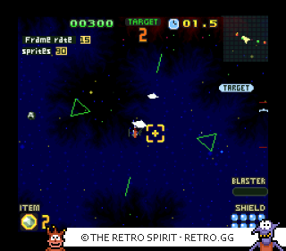 Game screenshot of Star Fox 2