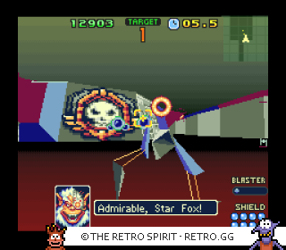 Game screenshot of Star Fox 2