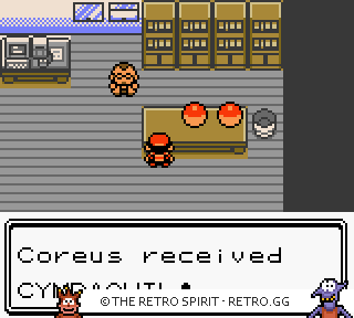 Game screenshot of Pokémon Silver Version