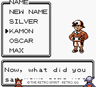 Game screenshot of Pokémon Silver Version