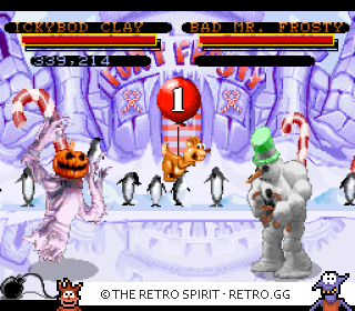 Game screenshot of Clay Fighter