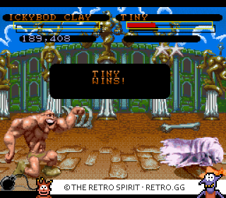 Game screenshot of Clay Fighter