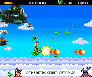 Game screenshot of Keio Flying Squadron