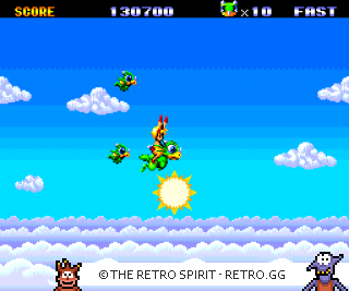 Game screenshot of Keio Flying Squadron