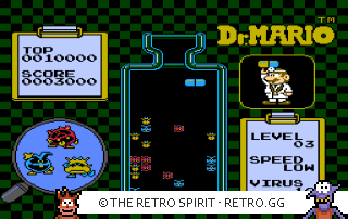 Game screenshot of Dr. Mario