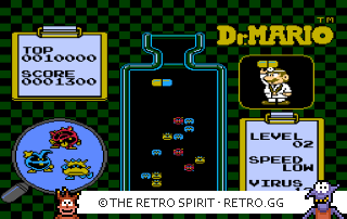 Game screenshot of Dr. Mario