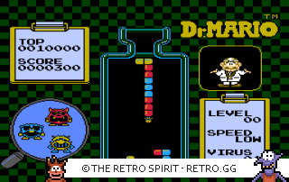 Game screenshot of Dr. Mario