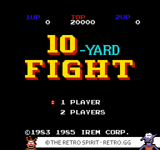 Game screenshot of 10-Yard Fight