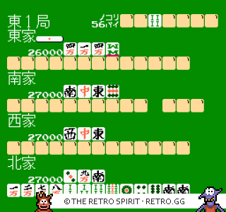 Game screenshot of 4-nin Uchi Mahjong