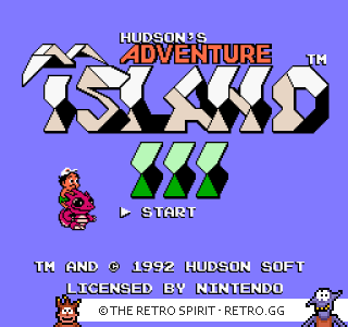 Game screenshot of Adventure Island III