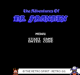 Game screenshot of The Adventures of Dr. Franken