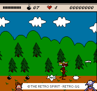 Game screenshot of The Adventures of Rocky and Bullwinkle and Friends