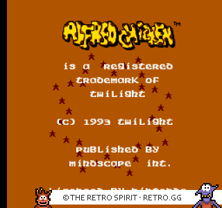 Game screenshot of Alfred Chicken