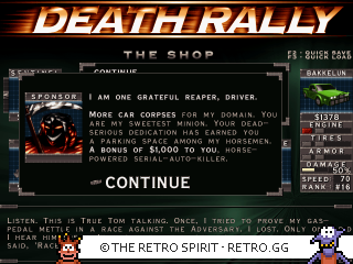 Game screenshot of Death Rally