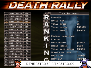 Game screenshot of Death Rally