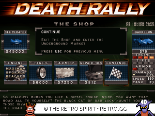 Game screenshot of Death Rally