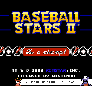 Game screenshot of Baseball Stars II