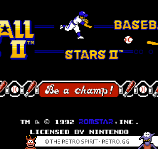 Game screenshot of Baseball Stars II