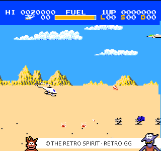 Game screenshot of Choplifter