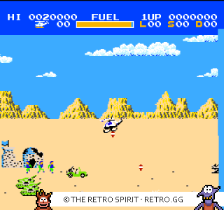 Game screenshot of Choplifter