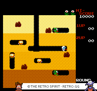 Game screenshot of Dig Dug