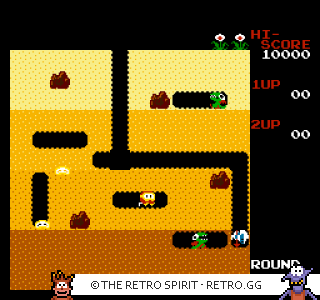 Game screenshot of Dig Dug