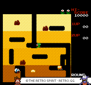 Game screenshot of Dig Dug