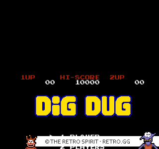 Game screenshot of Dig Dug