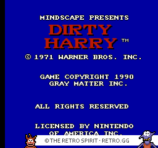 Game screenshot of Dirty Harry