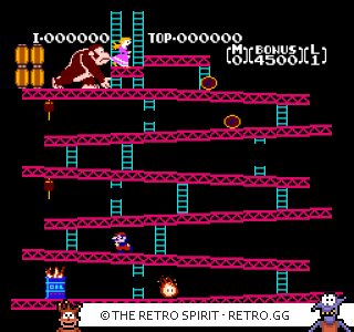 Game screenshot of Donkey Kong