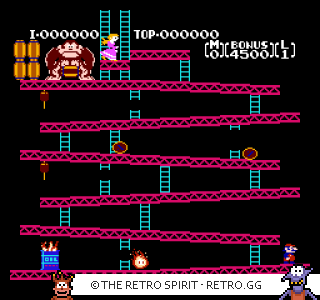 Game screenshot of Donkey Kong