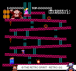 Game screenshot of Donkey Kong