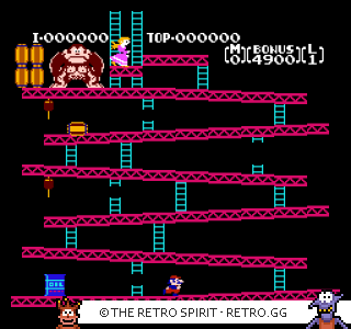 Game screenshot of Donkey Kong