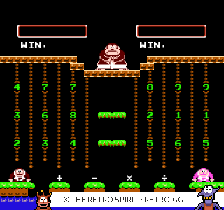 Game screenshot of Donkey Kong Jr. Math