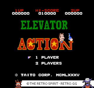 Game screenshot of Elevator Action