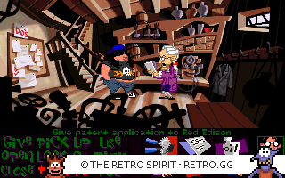 Game screenshot of Day of the Tentacle